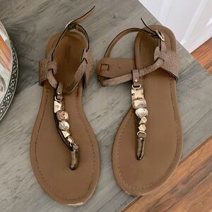 Simply Vera Vera Wang Brown Sandals with Gem Details 8